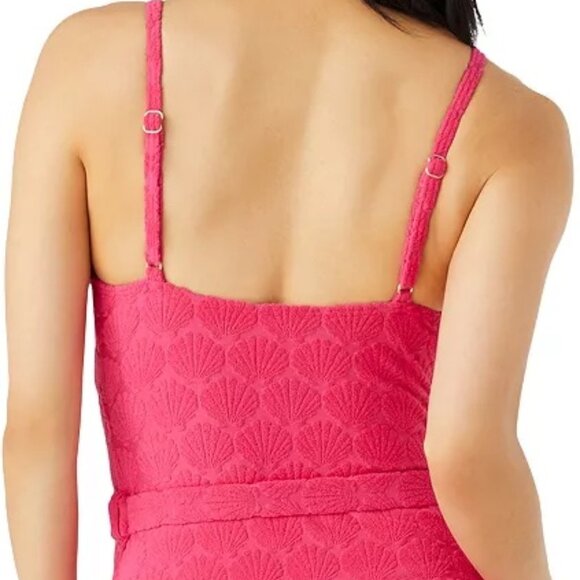 Kate Spade New York Women's Pink Seashell Burnout One-Piece Swimsuit SZXL NWT - Picture 3 of 11